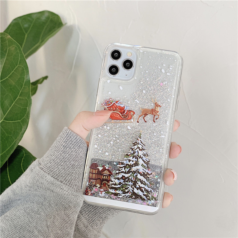 Fragance X - Christmas Tree Liquid Quicksand Glitter Phone