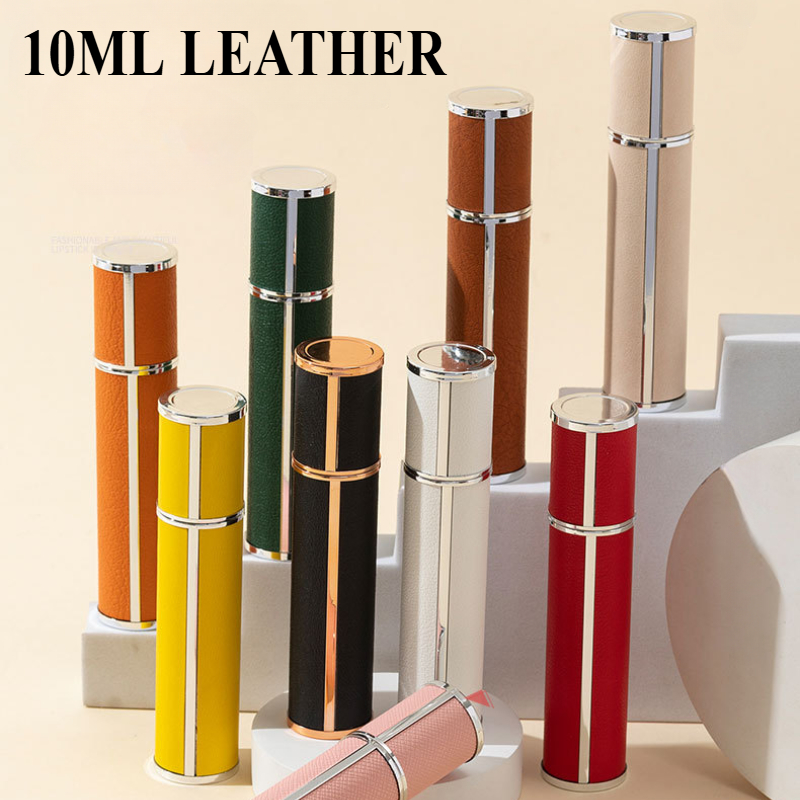 Perfume Travel Set - 10ml Leather Perfume Bottle Refillable Perfume