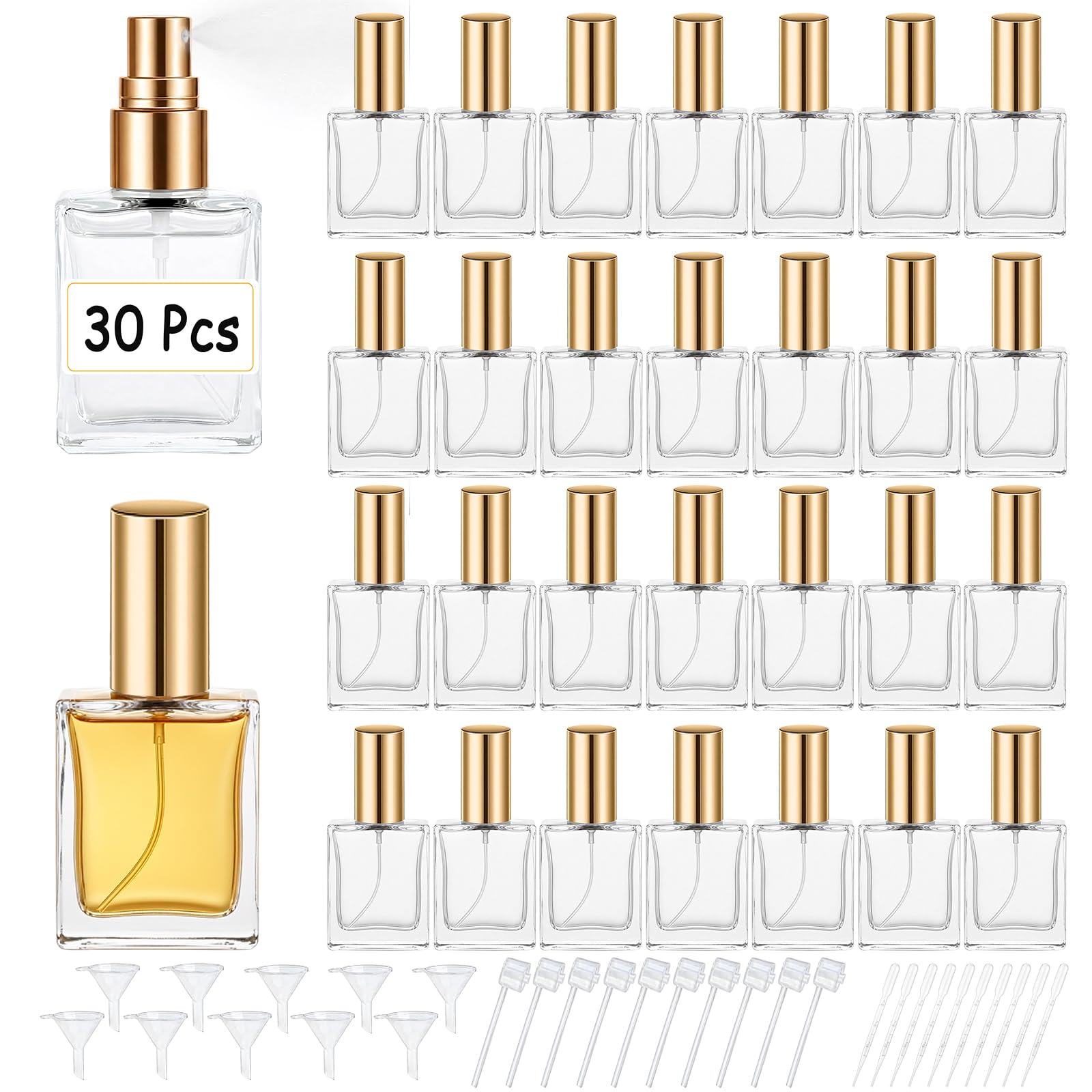 Perfume Travel Set - High quality 30 15ml clear glass