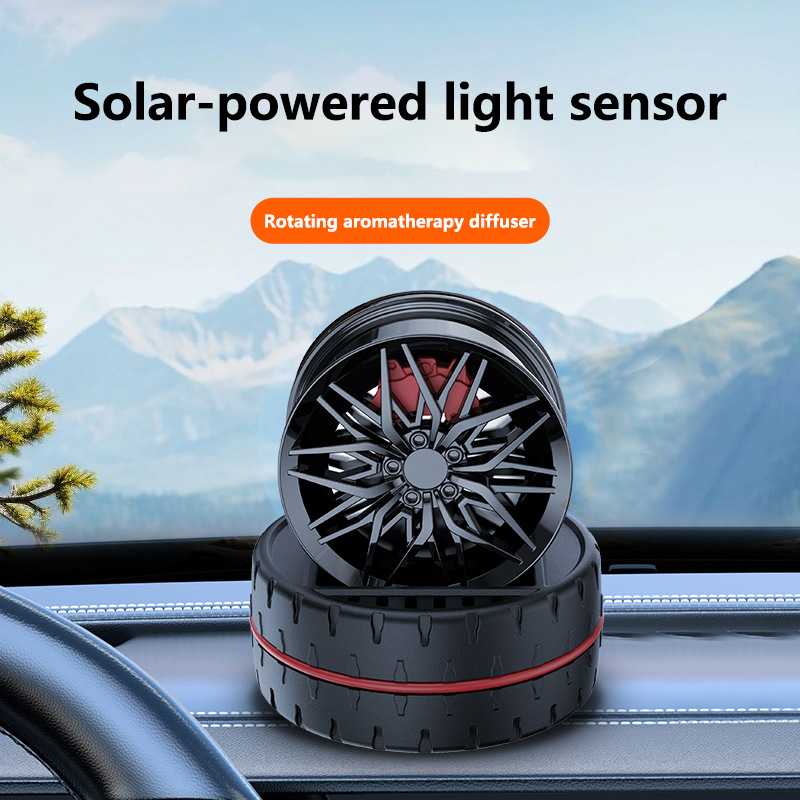 Perfume Fragrance Wheel - Solar Light Wheel Hub Car Perfume