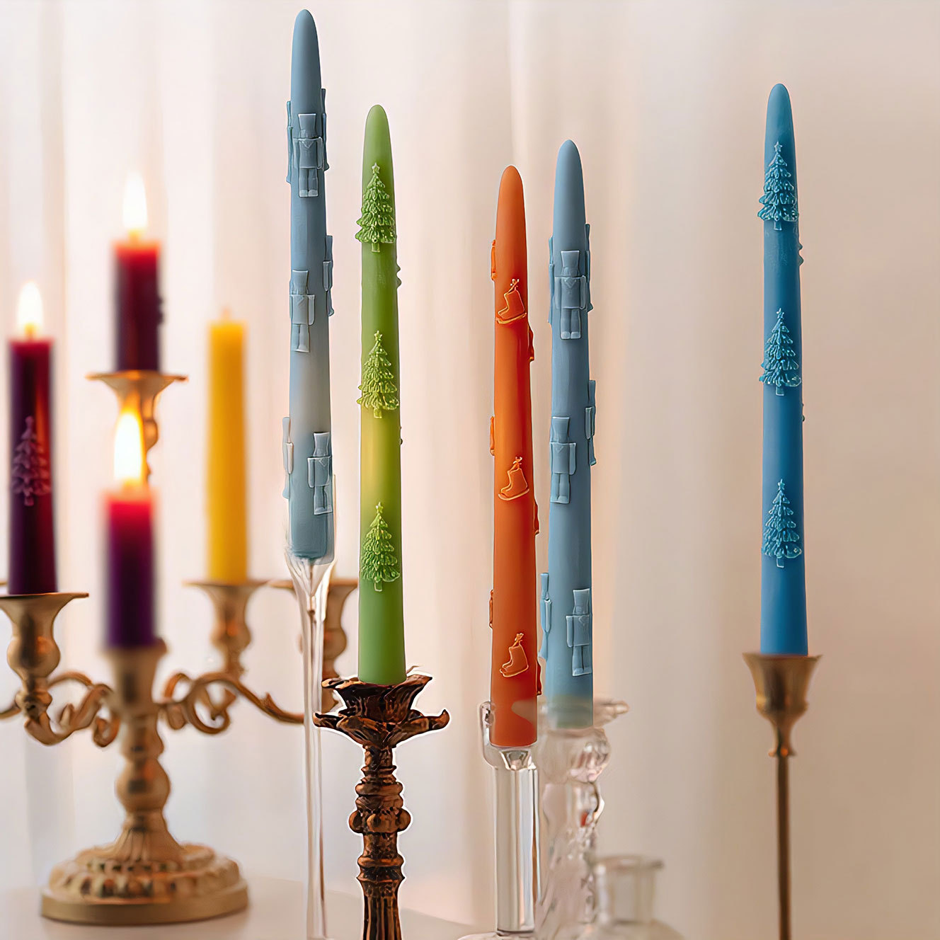 Christmas Long Candle Silicone - đánh giá và giá Perfume Fragrance Stick
