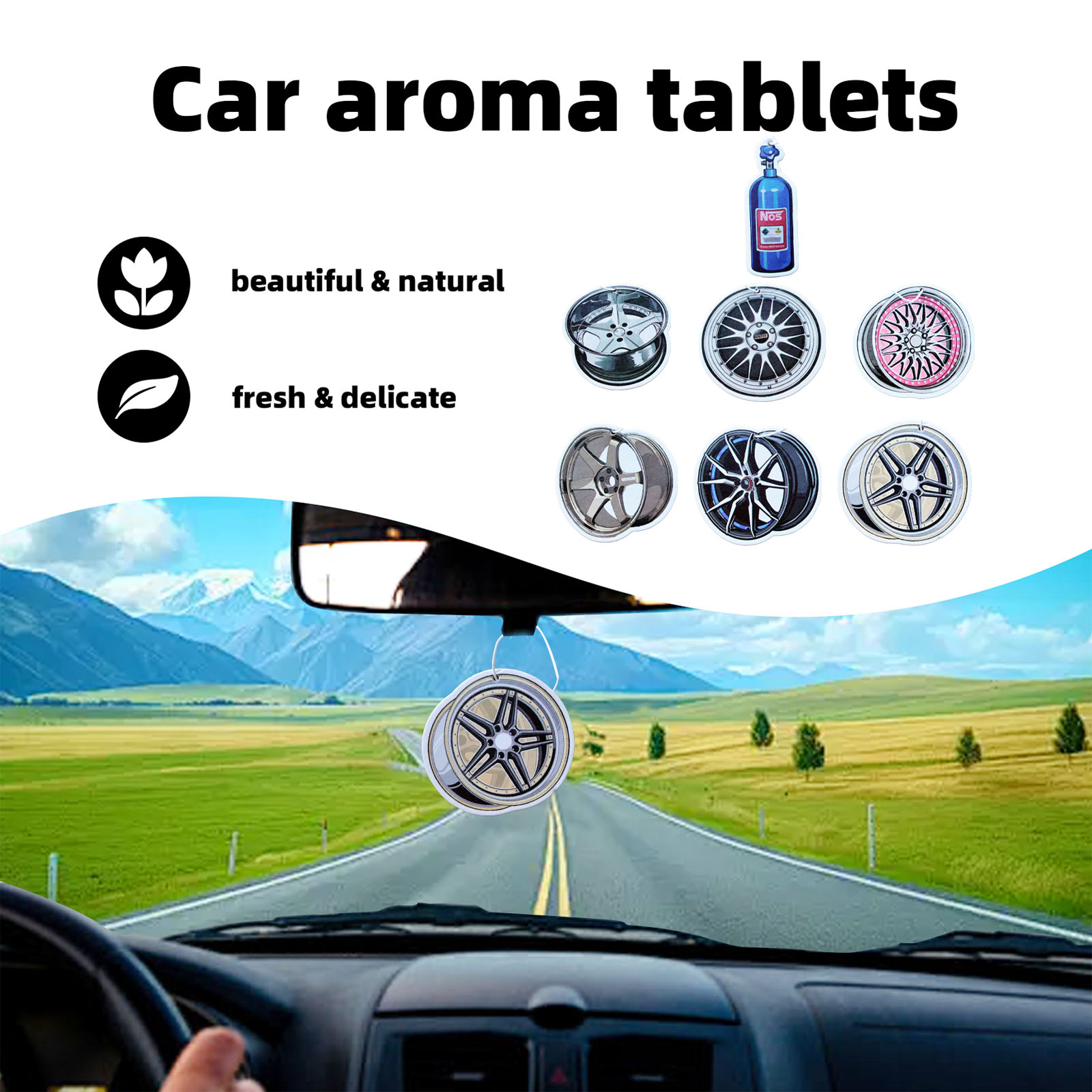 Wheel-shaped Japanese car air  - đánh giá và giá Perfume Fragrance Wheel