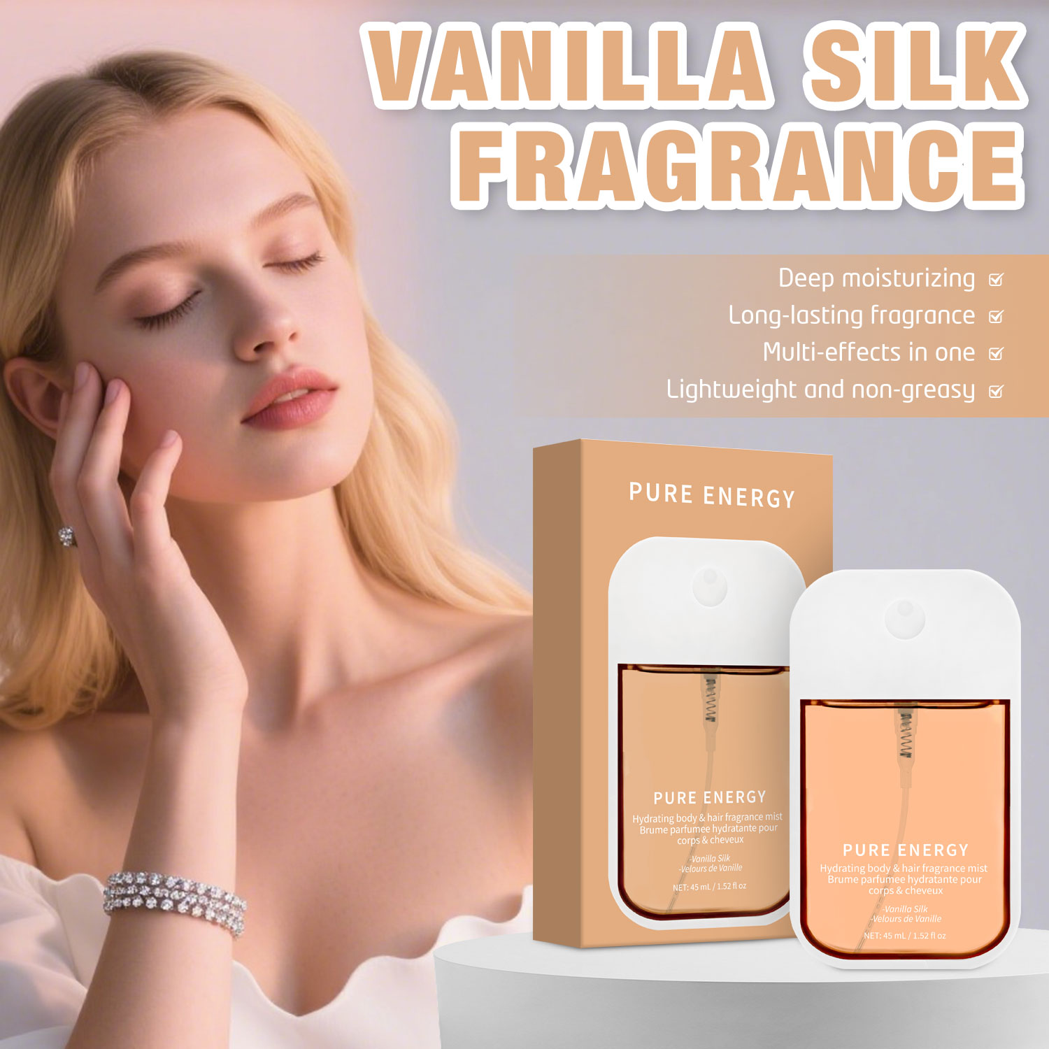 Vanilla Velvet Body Mist for W - đánh giá và giá Fragrance Perfume For Hair