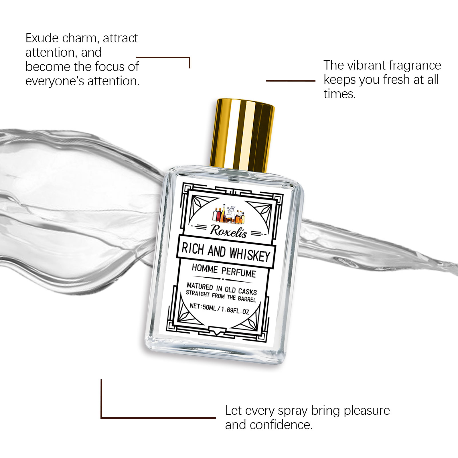 Roxelis 50ml Charm Whisky Men' - đánh giá và giá Perfume Fragrance Man